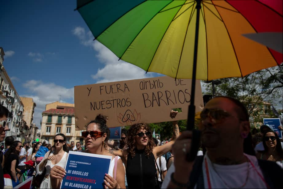 Protestas en España contra el turismo masivo y el encarecimiento de la vivienda.