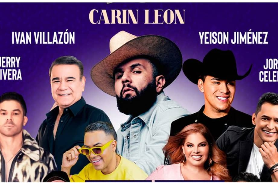 (De Izq. a der.) Jerry Rivera, Iván Villazón, Diego Daza, Carin León, Diveana, Yeison Jiménez y Jorge Celedón son algunos de los artistas invitados al cierre de las fiestas en la capital del Norte de Santander.