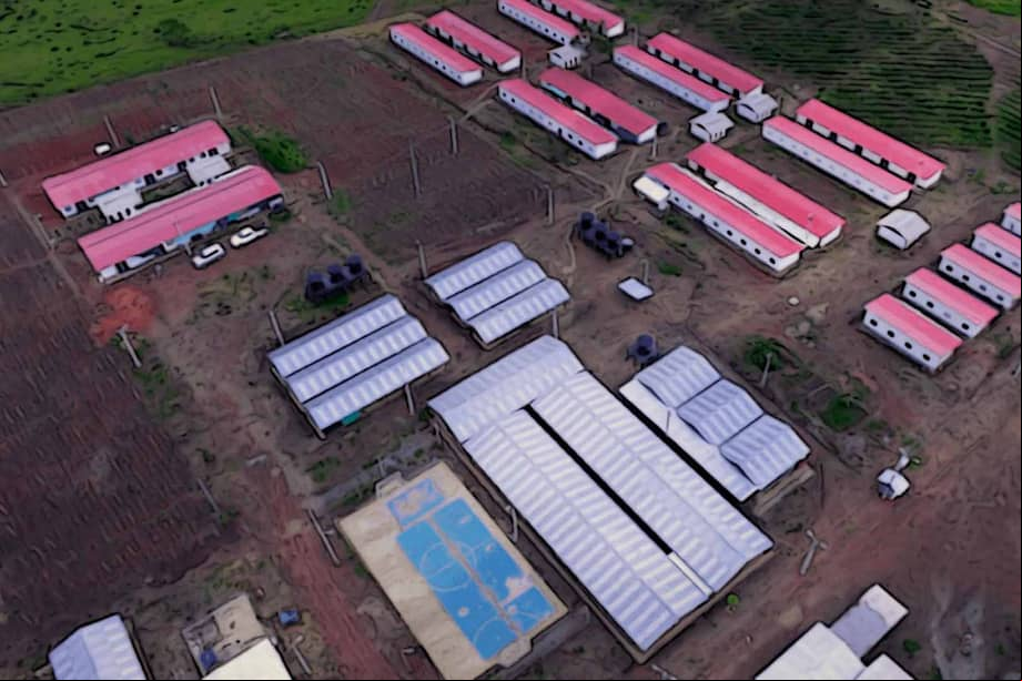 Desde los cielos, la Nueva Área de Reincorporación Libertad Simón Trinidad, en Mesetas (Meta).