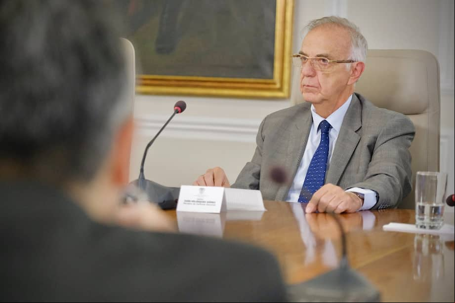 Iván Velásquez, titular de la cartera de Defensa durante el Consejo de Ministros del pasado martes 4 de febrero.