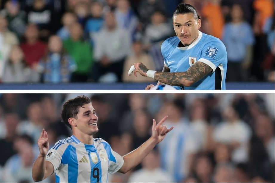 El uruguayo Darwin Núñez (arriba) y el argentino están llamados a ser protagonistas en esta nueva jornada de las eliminatorias sudamericanas.