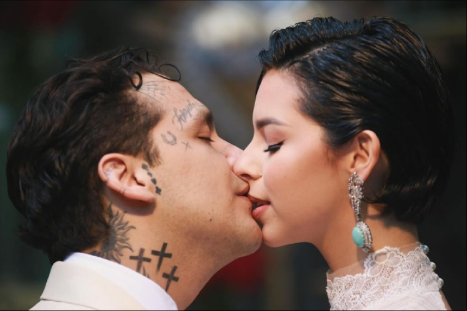 Christian Nodal y Ángela Aguilar.