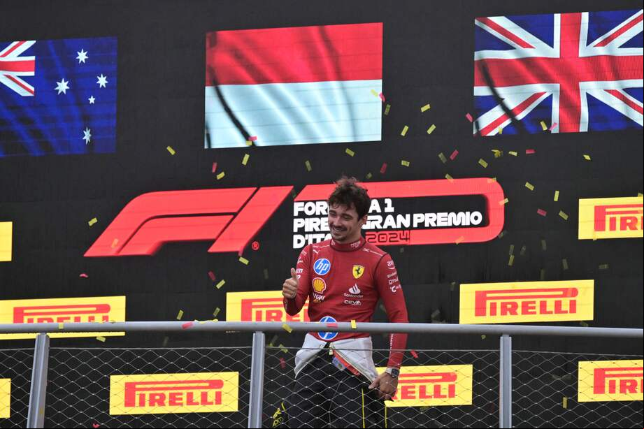 El monegasco Charles Leclerc, campeón del Gran Premio de Italia de la Fórmula 1 2024.
