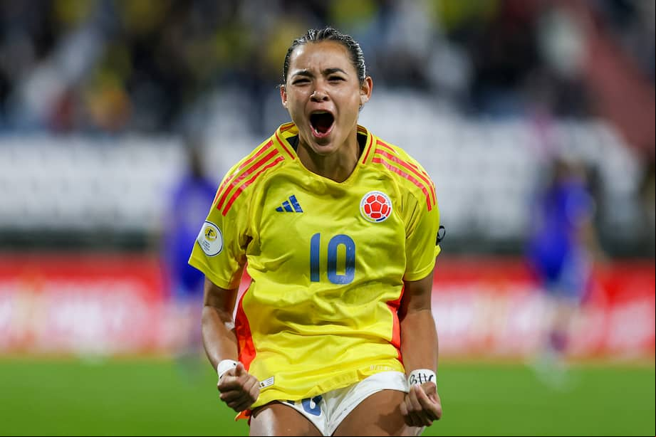 Ella Grace Martínez, jugadora de la selección femenina de Colombia sub-17.