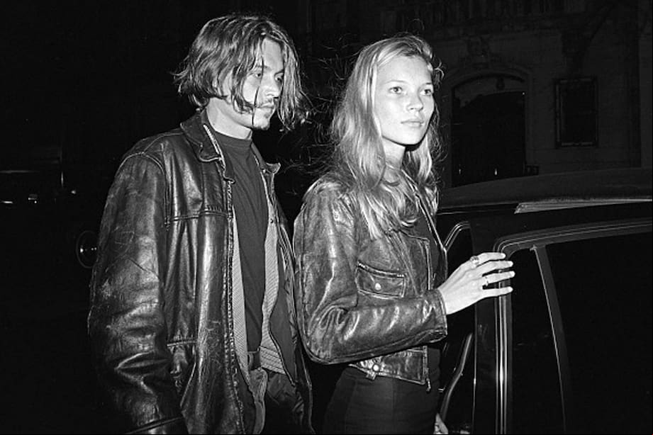 Kate Moss y Johnny Depp fueron pareja en la década del noventa del siglo pasado.